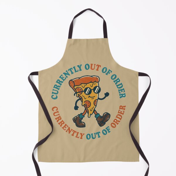 Item preview, Currently Out Of Order Retro Pizza Mascot Art designed and sold by Fine-Arts-Lab.