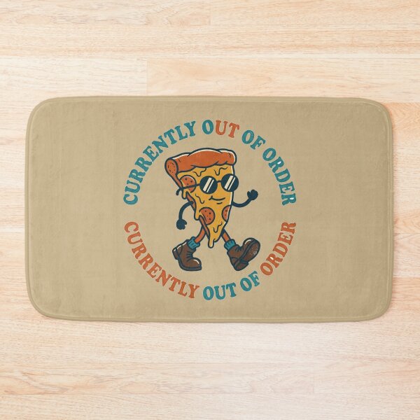 Item preview, Currently Out Of Order Retro Pizza Mascot Art designed and sold by Fine-Arts-Lab.