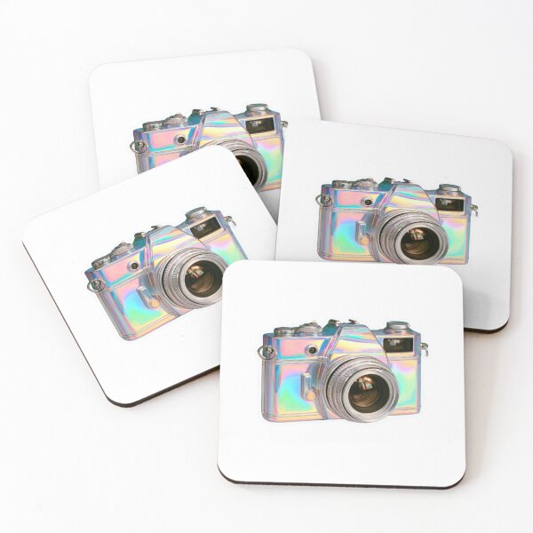Item preview, Holographic Retro Film Camera Aesthetic Design designed and sold by NicolasGlowArt.