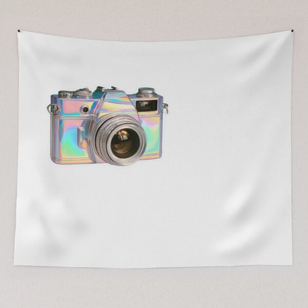Item preview, Holographic Retro Film Camera Aesthetic Design designed and sold by NicolasGlowArt.