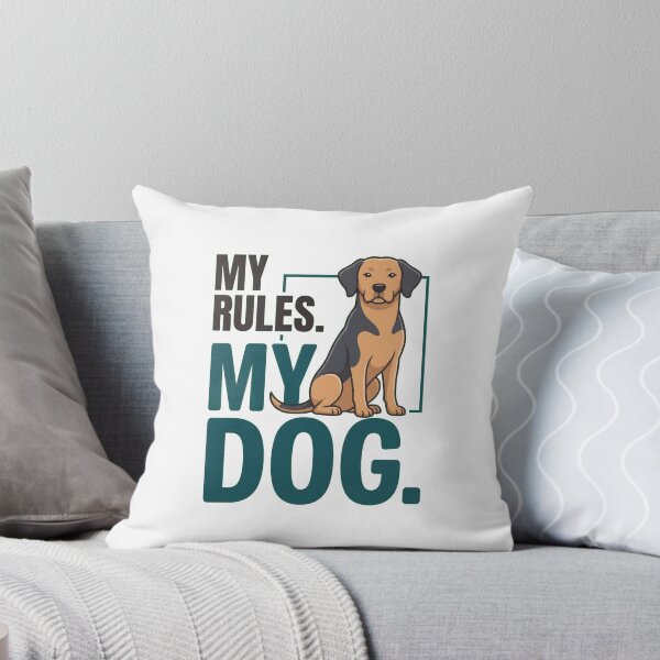 Item preview, MY RULES. MY DOG. ? — simple rules, loyal company. designed and sold by VIBECANVASSHOP .