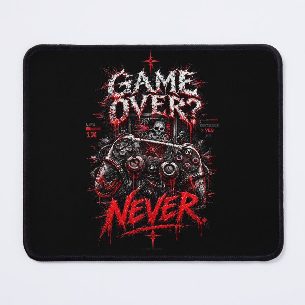 Item preview, Game Over Never Controller Skull Dark Gamer Gothic designed and sold by VNDL Gear.