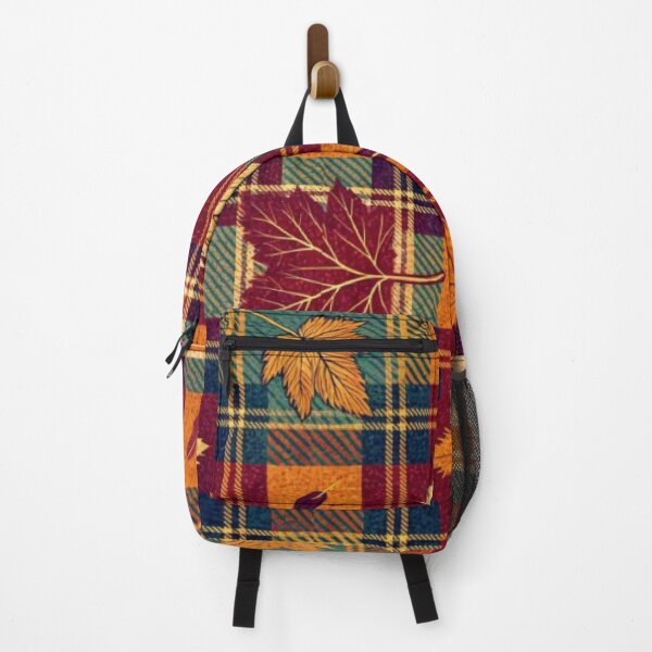 Item preview, Autumn Plaid Maple Leaves Seamless Pattern Tartan designed and sold by LYAN-STORE.