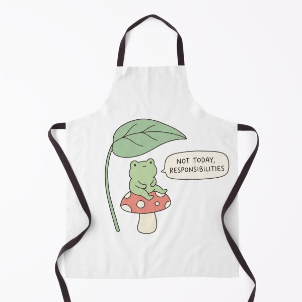 Item preview, Not Today Responsibilities Cute Frog Mushroom Art designed and sold by Fine-Arts-Lab.