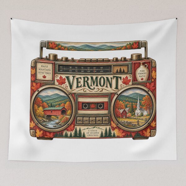 Item preview, Vermont Gen X Boom Box designed and sold by Whimspired By Paxx.