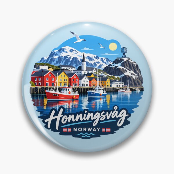 Item preview, Honningsvåg, Norway - Arctic Harbor designed and sold by Myra365Art.