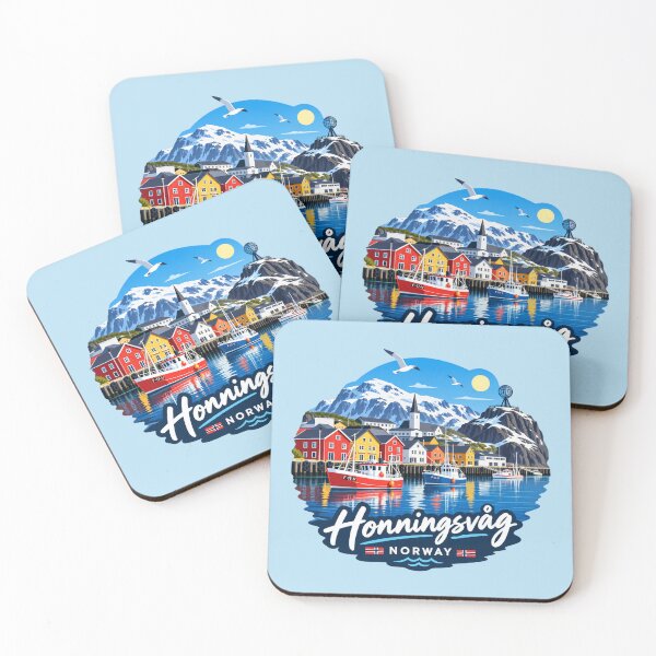 Item preview, Honningsvåg, Norway - Arctic Harbor designed and sold by Myra365Art.