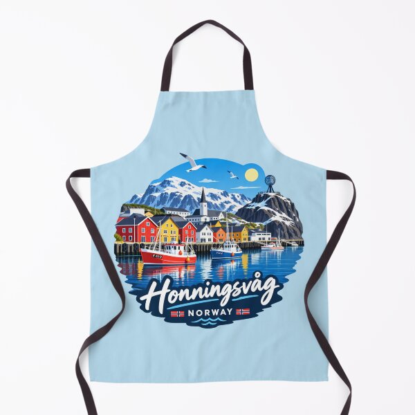 Item preview, Honningsvåg, Norway - Arctic Harbor designed and sold by Myra365Art.