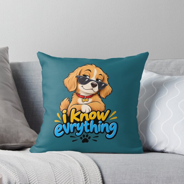 Item preview, I Know Everything Cute Dog Wearing Sunglasses Funny Animal Lover Gift Classic T-Shirt designed and sold by SeJaa.