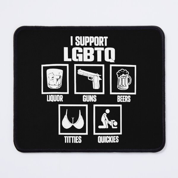 Item preview, I Support LGBTQ Funny Meme designed and sold by bojanridho.