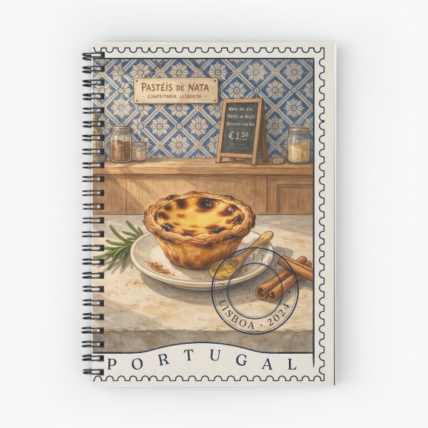 Item preview, Lisbon Pastel de Nata Bakery Moment — Portuguese Dessert Art designed and sold by stickercuffs.