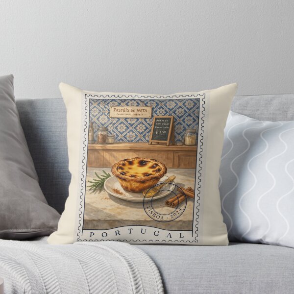 Item preview, Lisbon Pastel de Nata Bakery Moment — Portuguese Dessert Art designed and sold by stickercuffs.