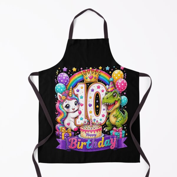 Item preview, Cute Unicorn Dinosaur 10yr 10th Birthday Ten Year Old Girls designed and sold by LeonellDavy.