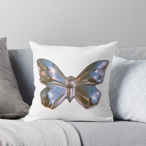 Item preview, Chrome Butterfly Aesthetic Y2K Digital Art designed and sold by NicolasGlowArt.
