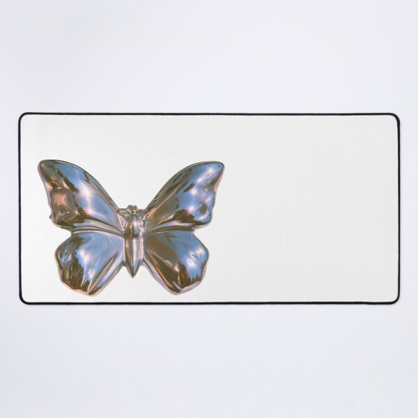 Item preview, Chrome Butterfly Aesthetic Y2K Digital Art designed and sold by NicolasGlowArt.