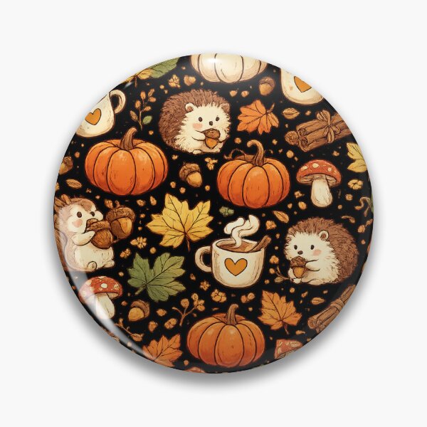 Item preview, Cozy Autumn Seamless Pattern Cottagecore Collage designed and sold by BeardWave.