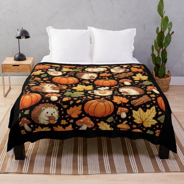 Item preview, Cozy Autumn Seamless Pattern Cottagecore Collage designed and sold by BeardWave.
