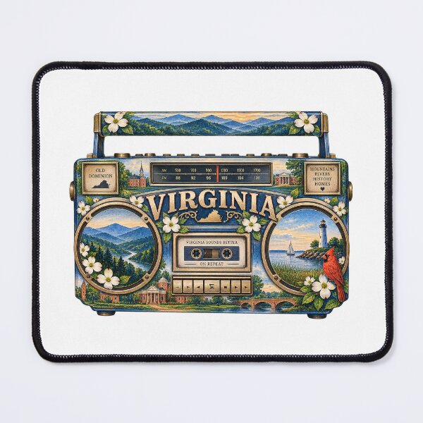 Item preview, Virginia Gen X Boom Box designed and sold by Whimspired By Paxx.