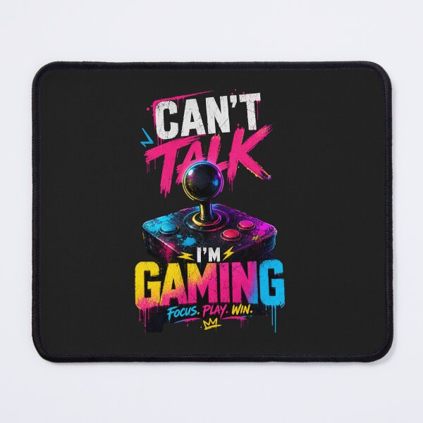 Item preview, Can't Talk I'm Gaming Funny Gamer | Retro Arcade Joystick Gamer Gift designed and sold by StyxIND.