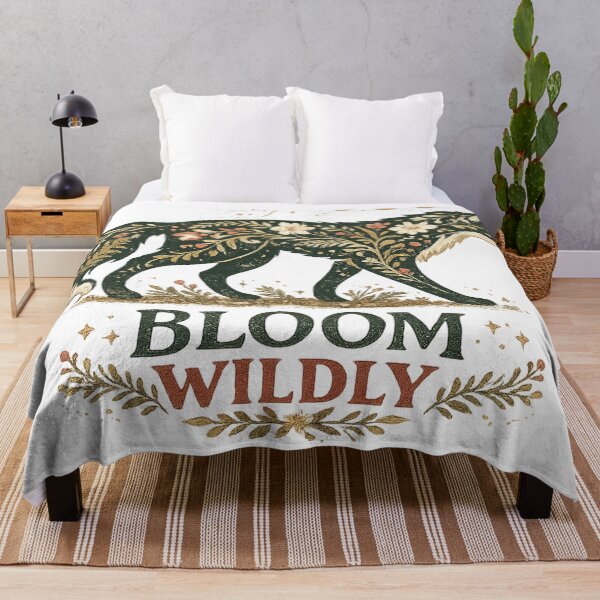 Item preview, Bloom Wildly Floral Fox Celestial Moon Woodland Botanical Art Design designed and sold by inkoutninja.