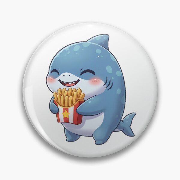 Item preview, Cute French Fries Shark designed and sold by Nature's Chibis.