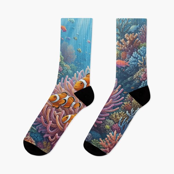 Item preview, Coral Reef Symphony Wall Art – Vibrant Tropical Ocean Marine Life Illustration  Coastal Decor designed and sold by ZyxDes.