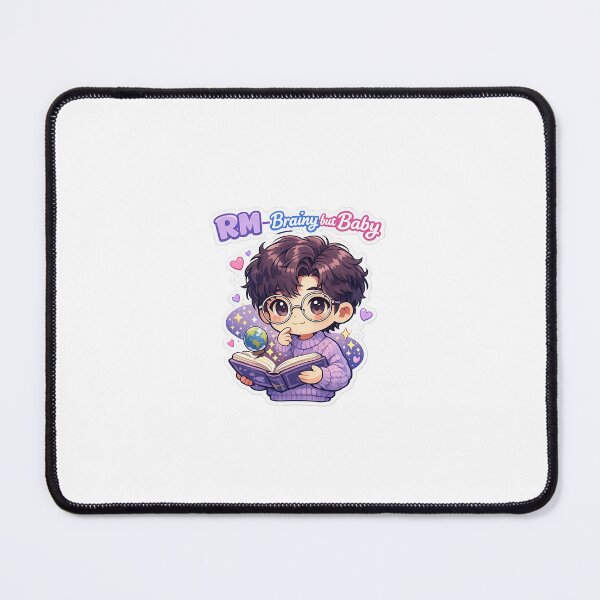 Item preview, RM Inspired Kpop Leader Chibi Sticker | Cute Anime Idol Fan Art | Purple Kpop Sticker for ARMY designed and sold by CutePrintCorner.
