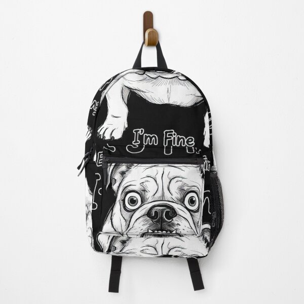 Item preview, It's Fine, I'm Fine, Everything Is Fine" - Sarcastic Pug Illustration Style #9806 designed and sold by shawn-muse.