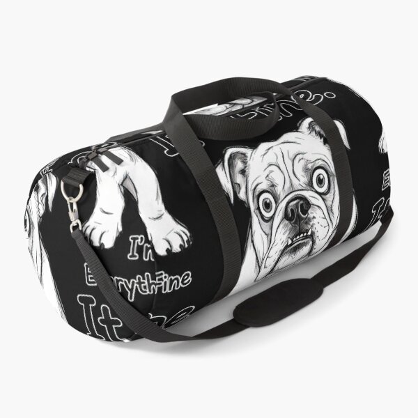Item preview, It's Fine, I'm Fine, Everything Is Fine" - Sarcastic Pug Illustration Style #9806 designed and sold by shawn-muse.