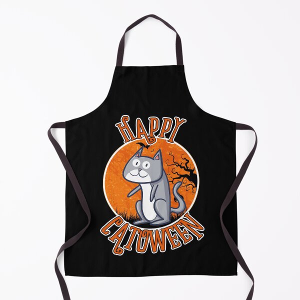 Item preview, Happy Catoween Cute Grey Cat Halloween Gift designed and sold by Say It With Ink.