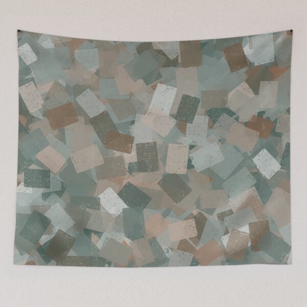 Aperçu de l'œuvre Cubisme abstrait rose marron gris motif créée et vendue par ArtbyDebbieC.