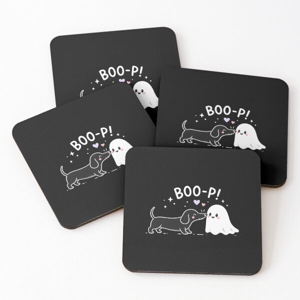 Item preview, Boo-p! Cute Dachshund and Ghost designed and sold by OlyvieArt.