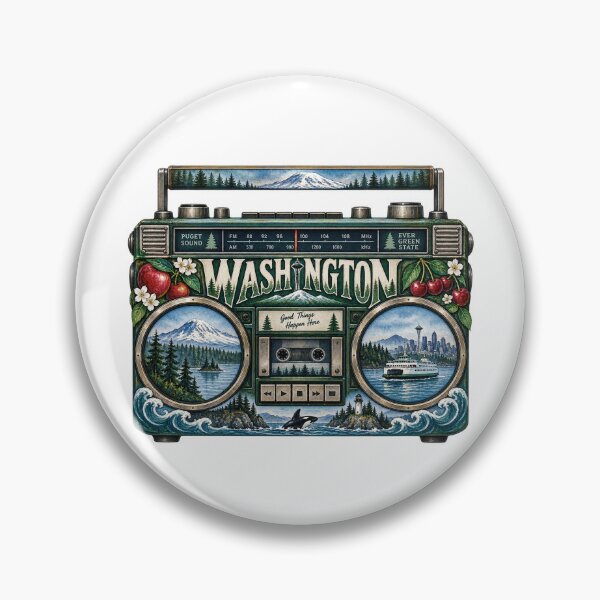 Item preview, Washington Gen X Boom Box designed and sold by Whimspired By Paxx.