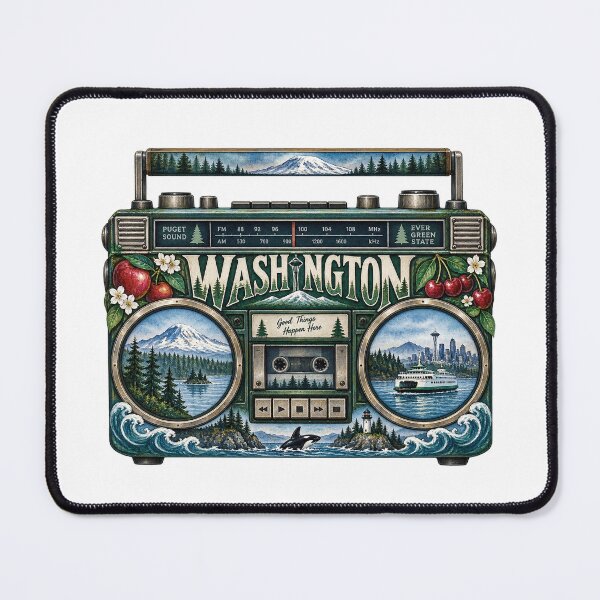 Item preview, Washington Gen X Boom Box designed and sold by Whimspired By Paxx.