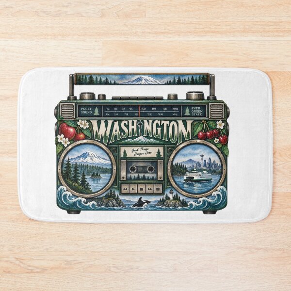 Item preview, Washington Gen X Boom Box designed and sold by Whimspired By Paxx.