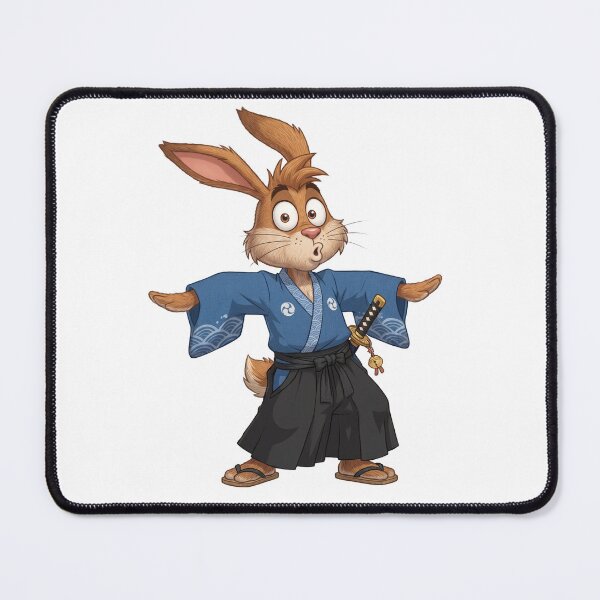 Item preview, Rabbit a Japanese Warrior designed and sold by Cowmiow .
