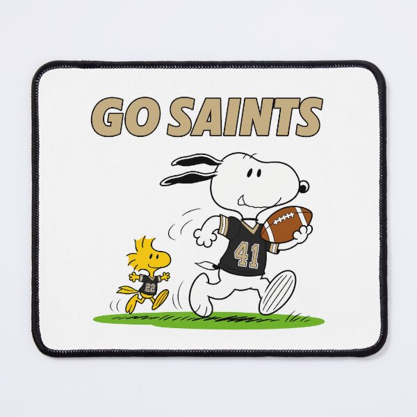Item preview, Snoopy & Woodstock New Orleans Saints Football Retro F477 designed and sold by GLUVY-THEME.