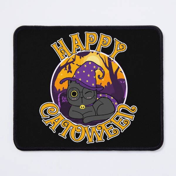 Item preview, Happy Catoween Cute Winking Black Cat Witch Gift designed and sold by Say It With Ink.