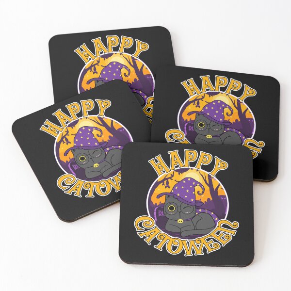 Item preview, Happy Catoween Cute Winking Black Cat Witch Gift designed and sold by Say It With Ink.