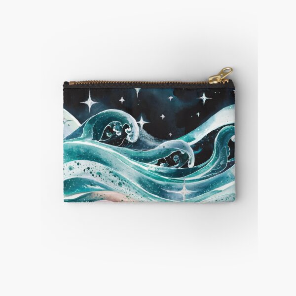 Item preview, Mystical Ocean Waves Under a Starry Night Sky designed and sold by NatArtSA.