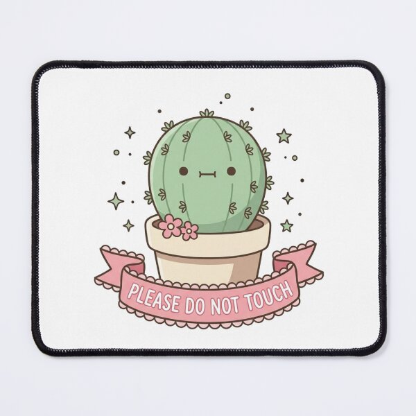 Item preview, Please Do Not Touch Cute Kawaii Cactus Art designed and sold by Fine-Arts-Lab.