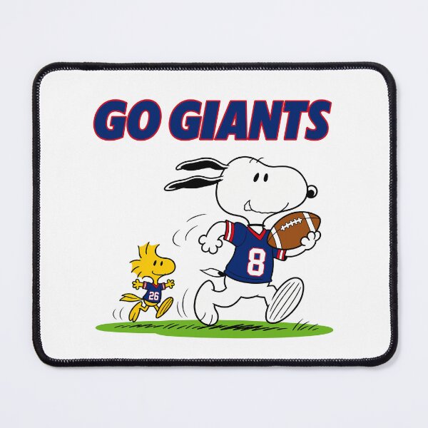 Item preview, Snoopy & Woodstock New York Giants Football Retro F478 designed and sold by GLUVY-THEME.