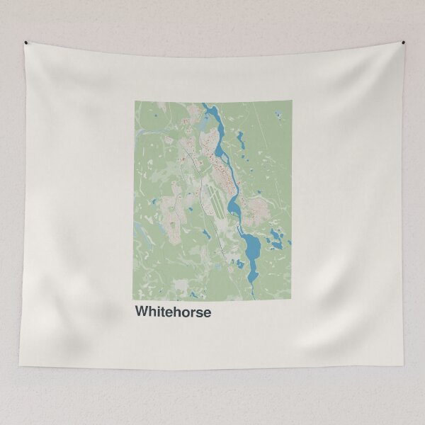 Item preview, Whitehorse Minimalistic Map Art designed and sold by MapsNerd.