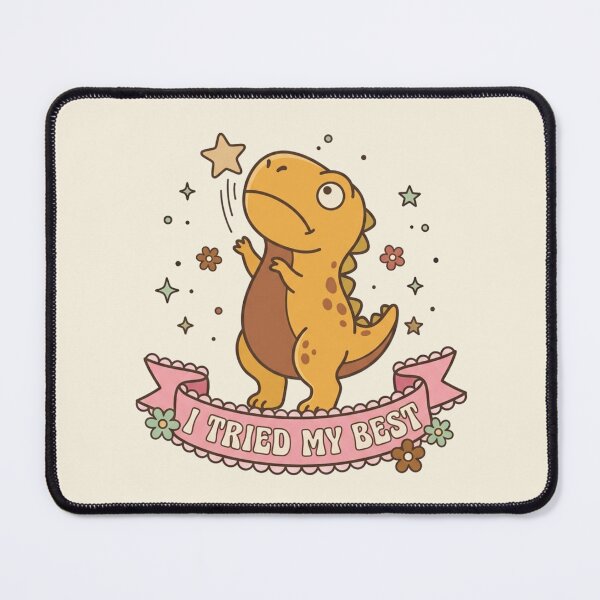 Item preview, I Tried My Best Cute Stressed Dinosaur Art designed and sold by Fine-Arts-Lab.