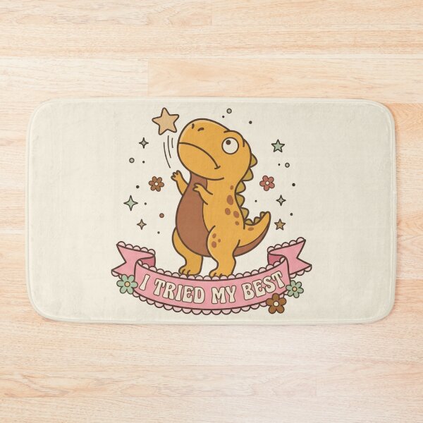 Item preview, I Tried My Best Cute Stressed Dinosaur Art designed and sold by Fine-Arts-Lab.
