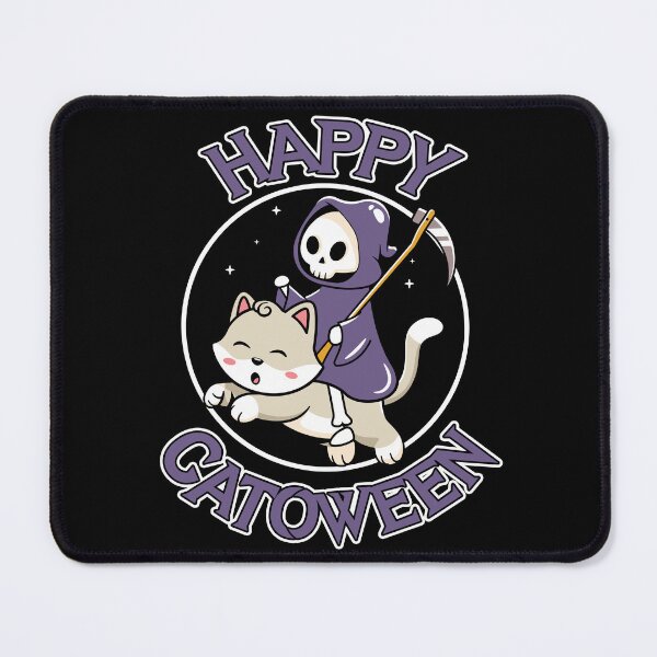 Item preview, Happy Catoween Cute Reaper Riding Cat Lover Gift designed and sold by Say It With Ink.