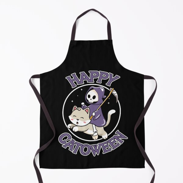 Item preview, Happy Catoween Cute Reaper Riding Cat Lover Gift designed and sold by Say It With Ink.