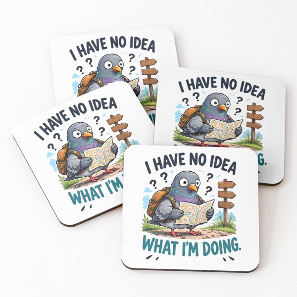 Item preview, I Have No Idea What I'm Doing Funny Lost Pigeon Map designed and sold by Pyt27.