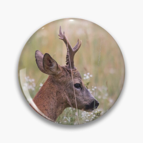 Item preview, Roe Deer Buck Among Wildflowers designed and sold by gabormedve.