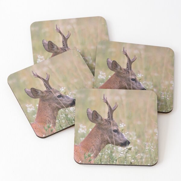 Item preview, Roe Deer Buck Among Wildflowers designed and sold by gabormedve.